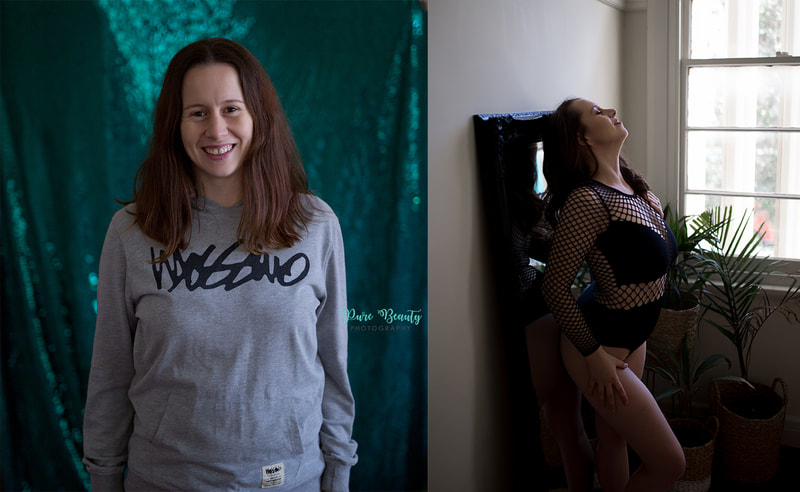 Boudoir Shoot Before and After