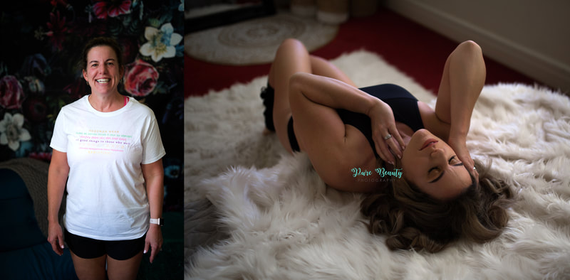 Boudoir Shoot Before and After